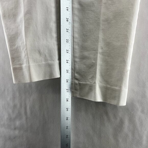 Vince Camuto Pants Womens Size 6 Chino Slim Straight Low Rise Trousers White - Picture 10 of 10